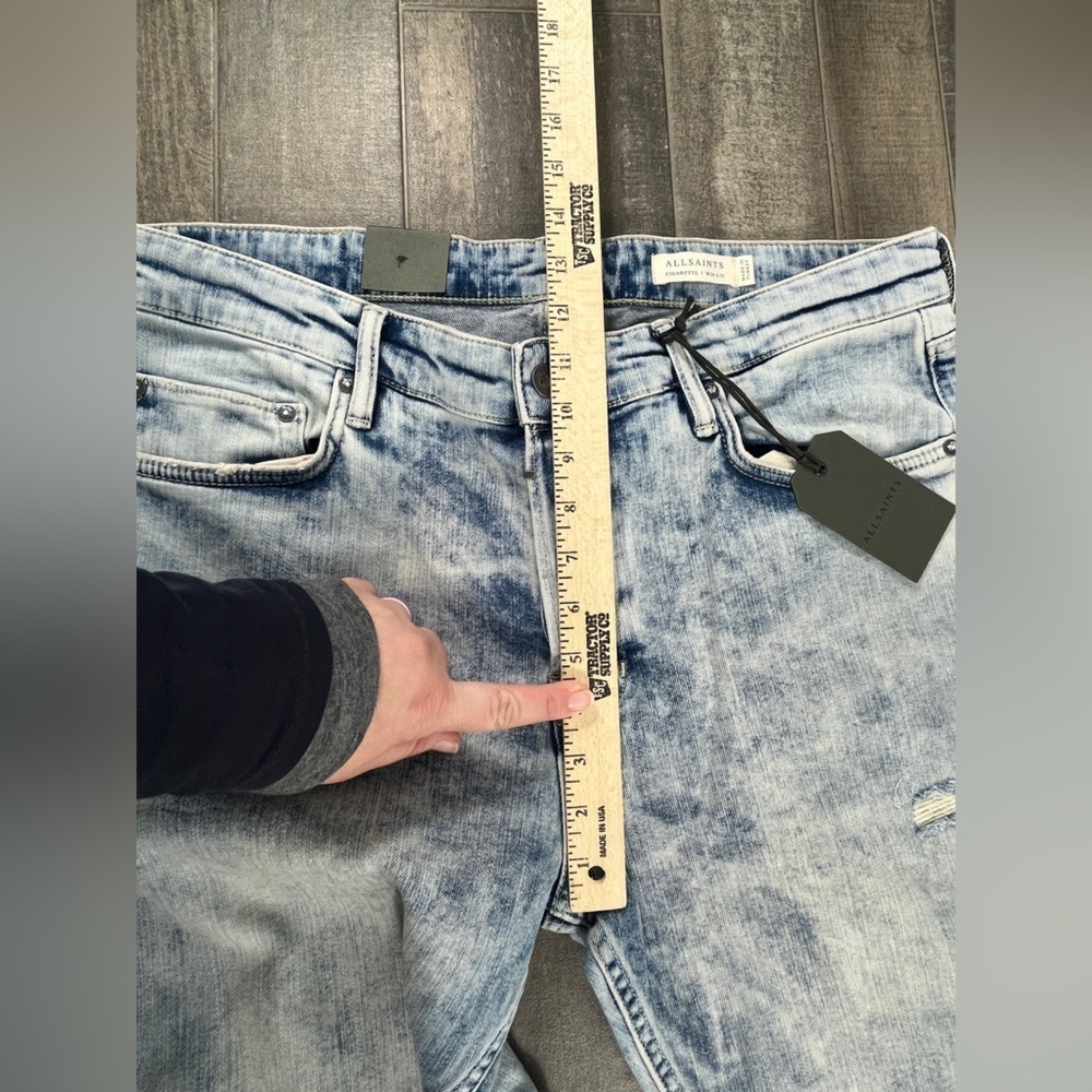 All Saints Cigarette Skinny Fit Light Wash - Picture 7 of 10